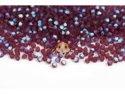 Біконуси Amethyst AB Matt 4 мм