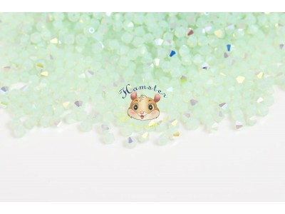 Біконуси Chrysolite Opal AB 4 мм