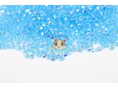 Біконуси Aquamarine AB 4 мм