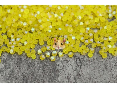 Біконуси Citrine AB Matt 4 мм