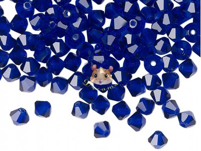 Біконуси Cobalt Blue 4 мм