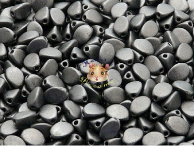Намистини Гречка Jet Hematite Matt 5×3 мм (10 шт)