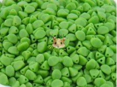 Намистини Гречка Opaque Green 5×3 мм (10 шт)