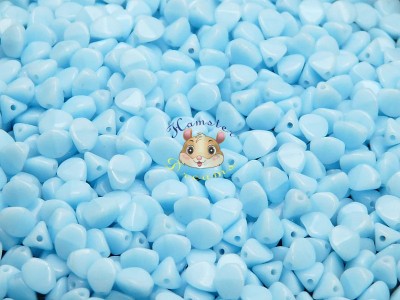 Намистини Гречка Opaque Turquoise Blue 5×3 мм (10 шт)