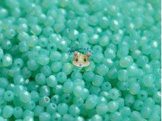 Намистини Грановані Green Aqua Opal 3 мм (10 шт)