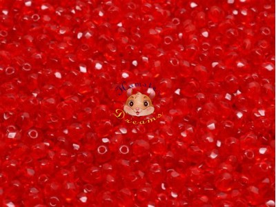 Намистини Грановані Ruby 3 мм (10 шт)