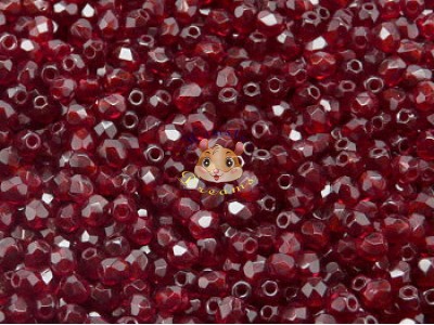 Намистини Грановані Garnet 3 мм (10 шт)
