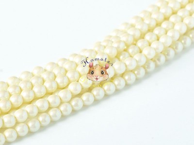 Перлини круглі Pearlescent Cream 4 мм (20 шт)