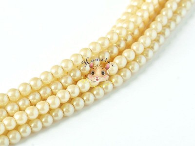 Перлини круглі Pearlescent Sunlight 4 мм (20 шт)