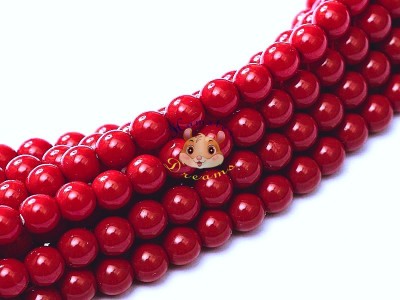 Перлини круглі Cranberry 4 мм (20 шт)