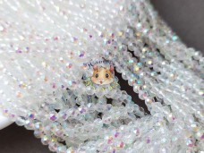 Намистини шпінель Crystal AB 2 мм / 1 нитка Намистини шпінель Crystal AB 2 мм / 1 нитка