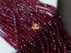 Намистини шпінель Garnet AB 2 мм / 1 нитка Намистини шпінель Garnet AB 2 мм / 1 нитка
