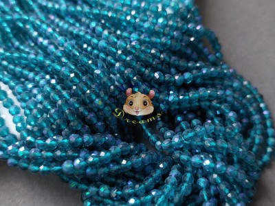 Намистини шпінель Blue Zircon AB 3 мм / 1 нитка Намистини шпінель Blue Zircon AB 3 мм / 1 нитка