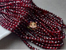Намистини шпінель Garnet 3 мм / 1 нитка Намистини шпінель Garnet 3 мм / 1 нитка