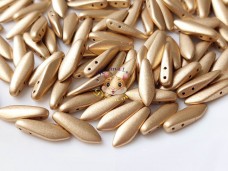 Намистини 2-hole Кинджали Bronze Pale Gold Matt 5×16 мм (1 шт)