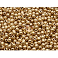 Намистини Круглі Crystal Bronze Gold Matte 4 мм (10 шт)