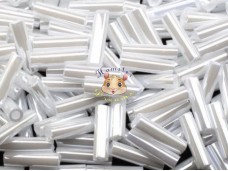 Склярус Miyuki Bugle 6×1.7 мм 0420 - White Pearl Ceylon / 5 г Склярус Miyuki Bugle 6×1.7 мм 0420 - White Pearl Ceylon / 5 г