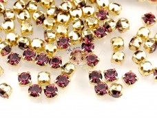 Шатони Preciosa Maxima Amethyst/ золото 3 мм (1 шт) Шатони Preciosa Maxima Amethyst/ золото 3 мм (1 шт)