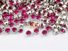 Шатони Preciosa Maxima Fuchsia/ срібло 3 мм (1 шт) Шатони Preciosa Maxima Fuchsia/ срібло 3 мм (1 шт)