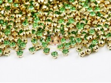 Шатони Preciosa Maxima Peridot/ золото 3 мм (1 шт) Шатони Preciosa Maxima Peridot/ золото 3 мм (1 шт)