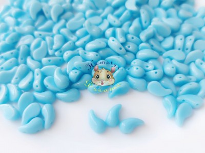 Намистини ZoliDuo Opaque Turquoise Blue ліва / 5×8 мм (1 шт) Намистини ZoliDuo Opaque Turquoise Blue ліва / 5×8 мм (1 шт)