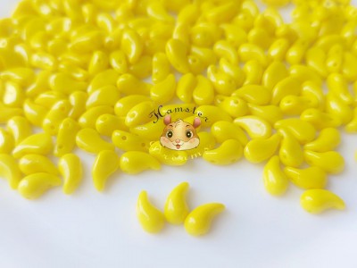 Намистини ZoliDuo Opaque Yellow ліва / 5×8 мм (1 шт)