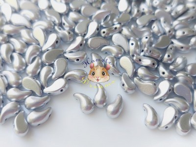 Намистини ZoliDuo Aluminium Silver Matte права / 5×8 мм (1 шт)