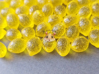 Намистини Лимон Transparent Yellow 10×14 мм (1 шт)