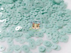 Паєтки М'ятні непрозорі Light Mint Lustre плоскі 4 мм/ 3 г