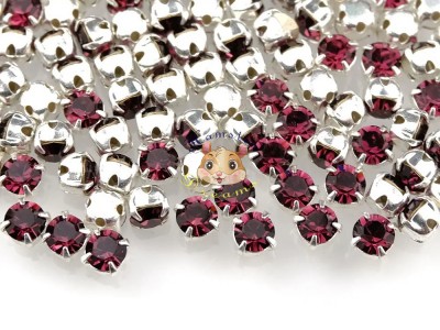 Шатони Preciosa Maxima Amethyst/ срібло 4 мм (1 шт)