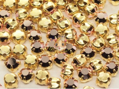 Шатони Preciosa Maxima Crystal Capri Gold/ золото 4 мм (1 шт)