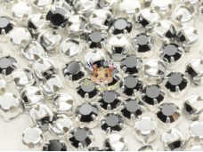 Шатони Preciosa Maxima Jet Hematite/ срібло 4 мм (1 шт) Шатони Preciosa Maxima Jet Hematite/ срібло 4 мм (1 шт)