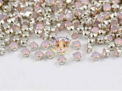 Шатони Preciosa Maxima Rose Opal/ срібло 4 мм (1 шт) Шатони Preciosa Maxima Rose Opal/ срібло 4 мм (1 шт)