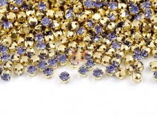 Шатони Preciosa Maxima Tanzanite/ золото 4 мм (1 шт)