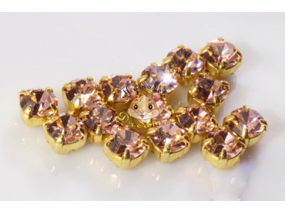 Шатони Preciosa Maxima Vintage Rose/ золото 4 мм (1 шт)