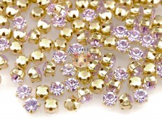 Шатони Preciosa Maxima Violet/ золото 4 мм (1 шт)