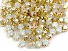 Шатони Preciosa Maxima White Opal/ золото 4 мм (1 шт) Шатони Preciosa Maxima White Opal/ золото 4 мм (1 шт)