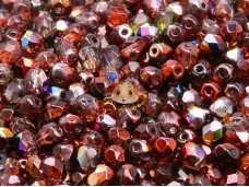 Намистини Грановані Crystal Red Brown Magic 4 мм (10 шт) Намистини Грановані Crystal Red Brown Magic 4 мм (10 шт)