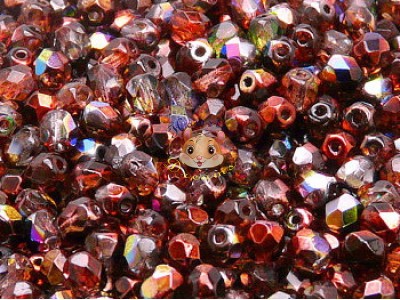 Намистини Грановані Crystal Red Brown Magic 4 мм (10 шт) Намистини Грановані Crystal Red Brown Magic 4 мм (10 шт)