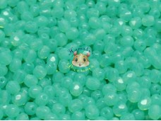 Намистини Грановані Green Aqua Opal 4 мм (10 шт)