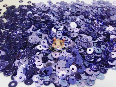 Паєтки Фіолетові M.16 Purple Metal плоскі 3 мм/ 3 г