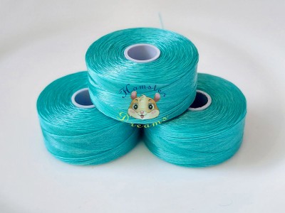 Нитка для бісеру S-Lon Turquoise Blue розмір D / 1 моток Нитка для бісеру S-Lon Turquoise Blue розмір D / 1 моток