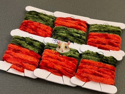 Сінель для вишивки Green/ Red / 1 м