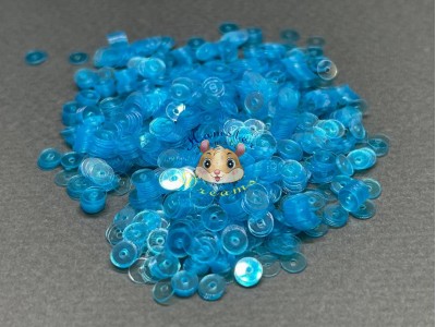 Паєтки Аква Прозорі L.12 Aqua Lustre плоскі 3 мм/ 3 г
