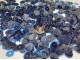Паєтки Темно-сині Прозорі L.15а  Dark Blue Lustre плоскі 4 мм/ 3 г