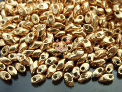 Miyuki Long Magatama LMA4202 Duracoat Galvanized Gold / 5 г