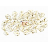 Намистини Листок Crystal Golden Fired 9 мм (1 шт)