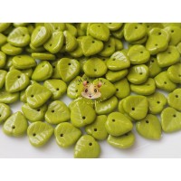 Намистини Листок Opaque Olivine 9 мм (1 шт)