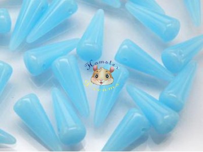Намистини Шипи Light Blue Milky 5×13 мм (1 шт) 