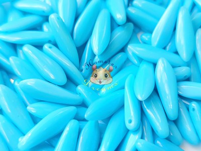 Намистини Кинджали Opaque Turquoise Blue 5×16 мм (1 шт) Намистини Кинджали Opaque Turquoise Blue 5×16 мм (1 шт)